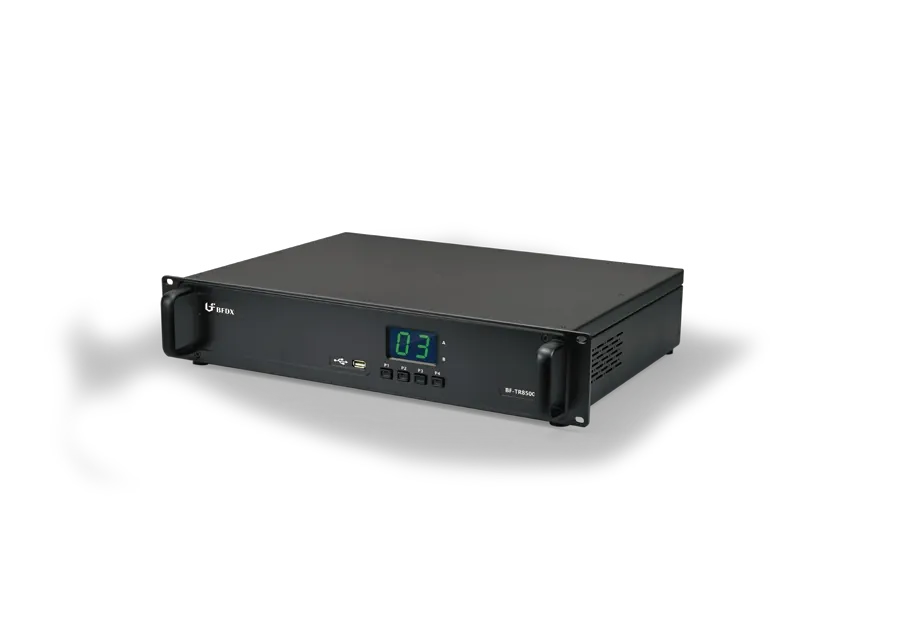 BF-TR8500 repeater unit, angled view