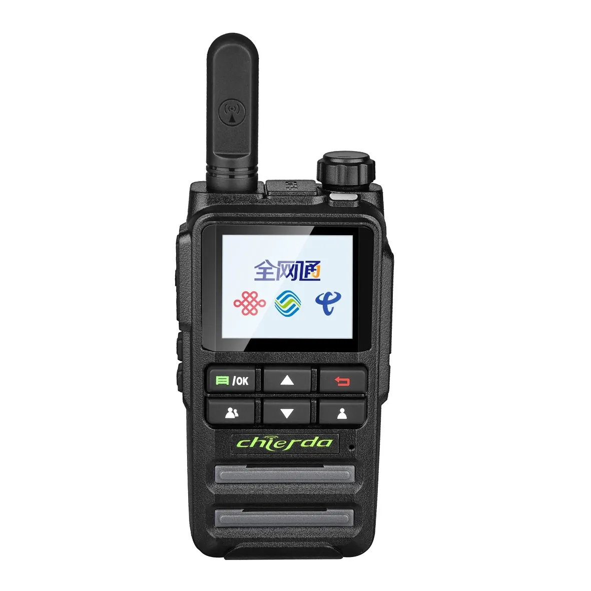 NB510 PoC radio with display, front view