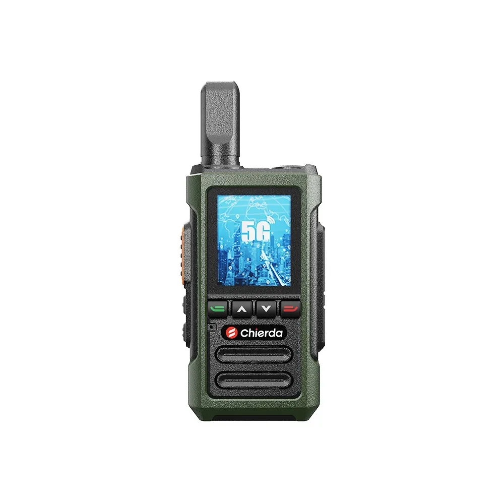 NB560 PoC radio, angled view